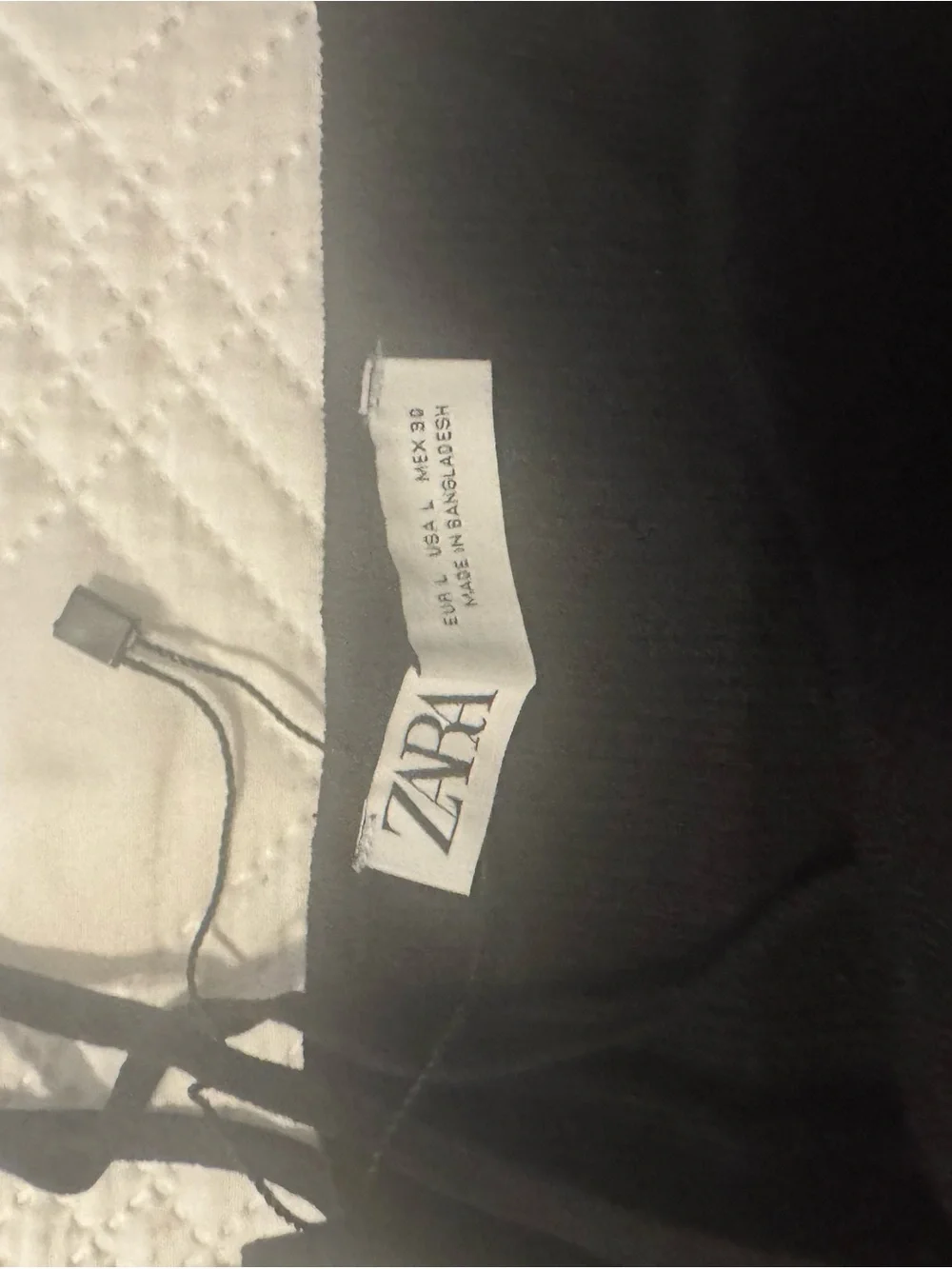 Zara Black Ribbed Racerback Tank - Picture 2 of 3
